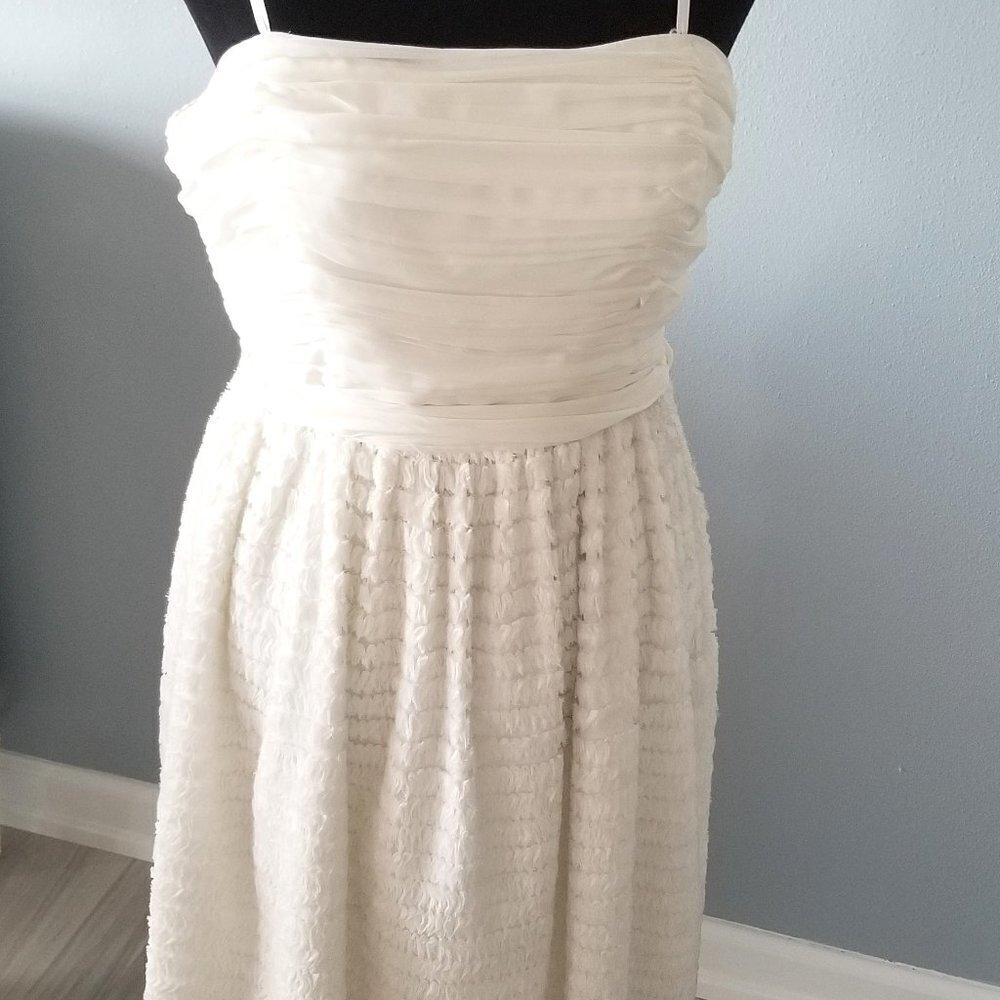 NWT Jill Stuart White Strapless Mini Cocktail Prom Sweet 16 Dress - Picture 9 of 15